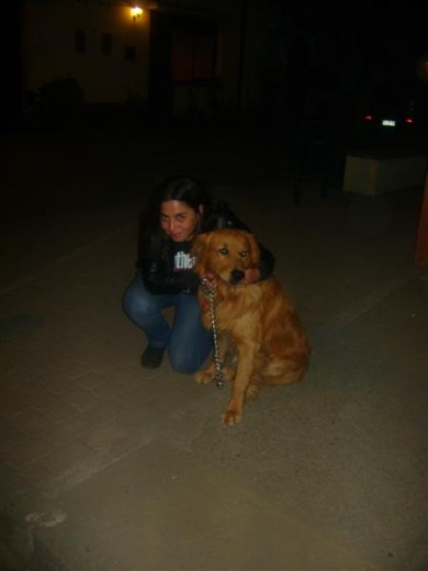 Acá con mi adorado TEO... mega regalón él... Lo adoro! :)